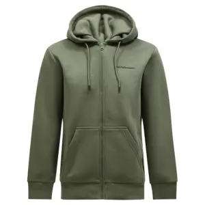 Peak Performance Original Small Logo Sweatshirt Met Rits Pineneedle