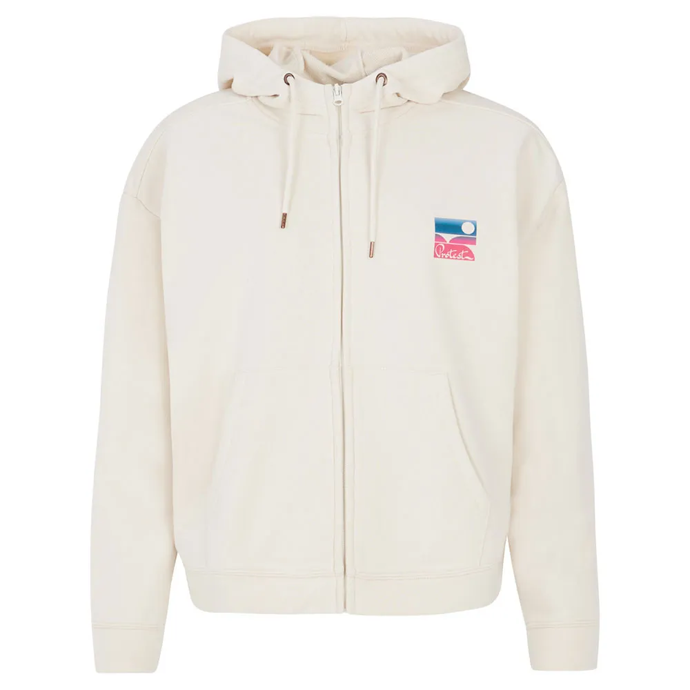 Protest Studio Sweatshirt Met Rits Wit