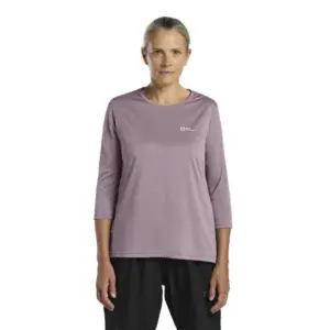 Jack Wolfskin Crosstrail T-shirt Met 3/4 Mouw Wild Blossom