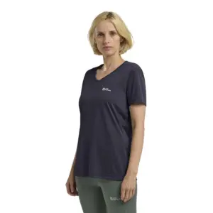 Jack Wolfskin Crosstrail T-shirt Met Korte Mouwen Grijs