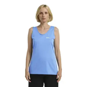 Jack Wolfskin Crosstrail Mouwloos T-shirt Blauw