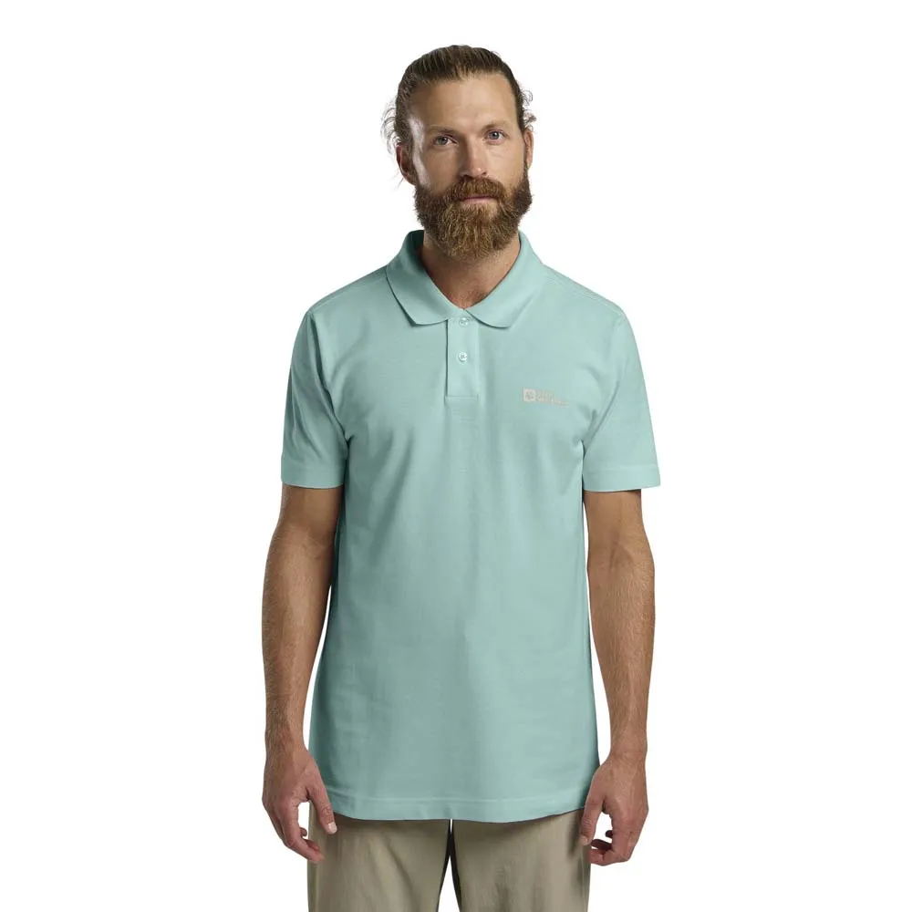 Jack Wolfskin Essential Korte Mouw Poloshirt Soft Jade