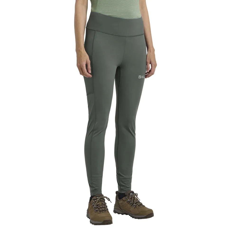 Jack Wolfskin Klintal Leggings Groen