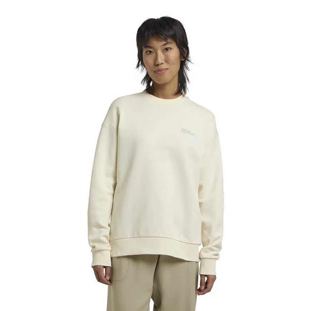 Jack Wolfskin Essential Crewneck Sweatshirt Wit