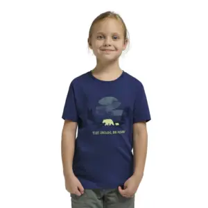 Jack Wolfskin Graphic Cotton T-shirt Met Korte Mouwen Print Evening Sky