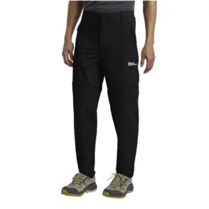 Jack Wolfskin Hikeout Zip Off Broek Zwart