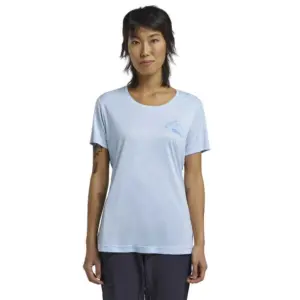 Jack Wolfskin Peak Graphic T-shirt Met Korte Mouwen Blauw