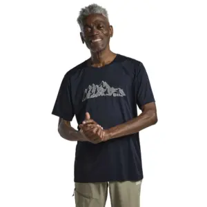 Jack Wolfskin Peak Graphic T-shirt Met Korte Mouwen Midnight Sky