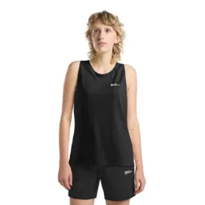 Jack Wolfskin Prelight Stride Mouwloos T-shirt Zwart