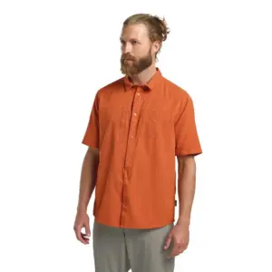 Jack Wolfskin Sierra Canyon Overhemd Met Korte Mouwen Oranje