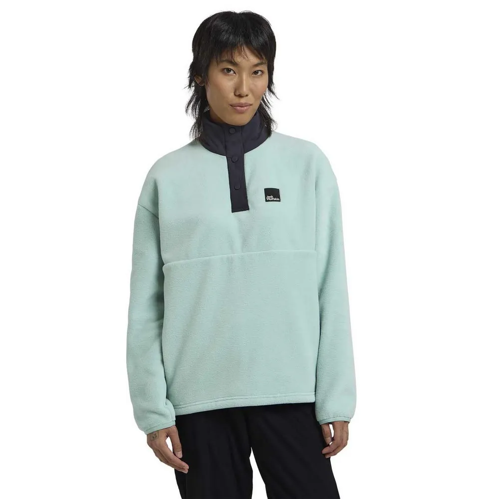 Jack Wolfskin Sumetro Sweatshirt Met Halve Rits Soft Jade