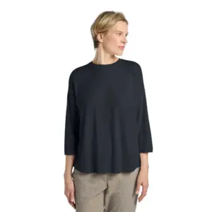 Jack Wolfskin Travel T-shirt Met 3/4 Mouw Marineblauw