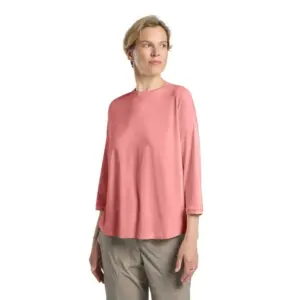Jack Wolfskin Travel T-shirt Met 3/4 Mouw Rood