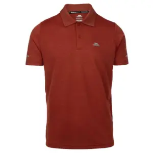 Trespass Mckay Korte Mouw Poloshirt Burnt Sienna Marl