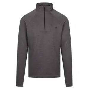 Trespass Valin Sweatshirt Met Halve Rits Zwart