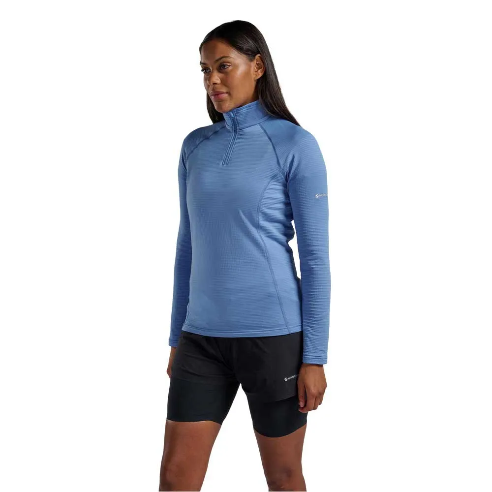 Montane Protium Lite Sweatshirt Met Halve Rits Cornflower