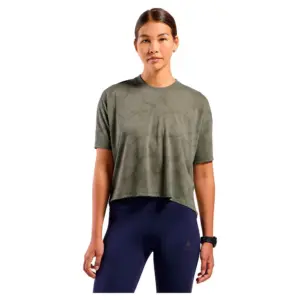 Odlo Active 365 Natural Blend T-shirt Met Korte Mouwen Vetiver Melange