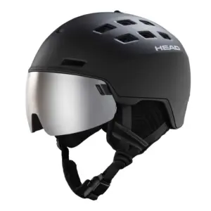 Head Radar Visor Helm Zwart