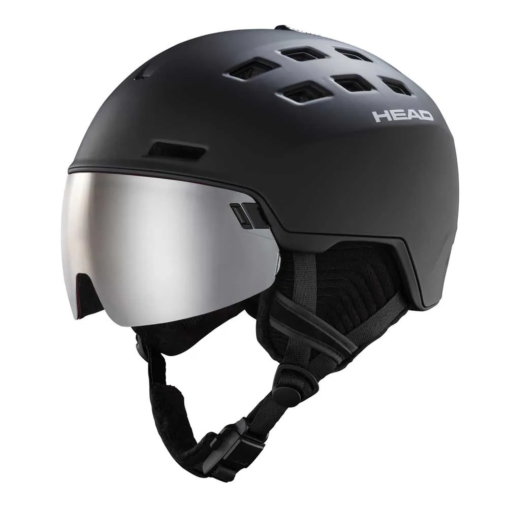 Head Radar Visor Helm Zwart