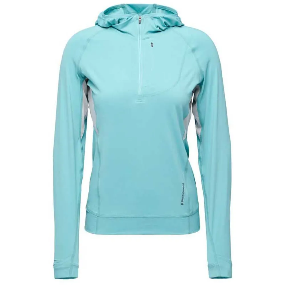 Diamond Alpenglow Pro Sweatshirt Met Halve Rits Glacier