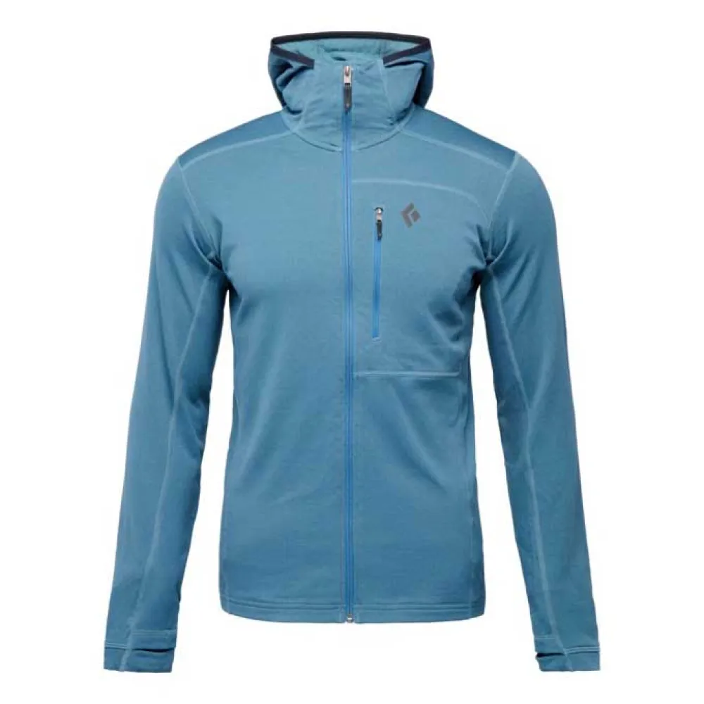 Diamond Coefficient Fleece Met Volledige Rits Blauw