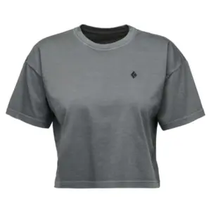 Diamond Diamond Crop T-shirt Met Korte Mouwen Zwart