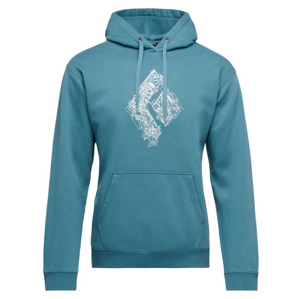 Diamond Engineered Diamond Hoodie Blauw