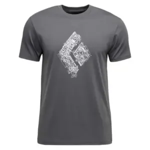 Diamond Engineered Diamond T-shirt Met Korte Mouwen Antraciet