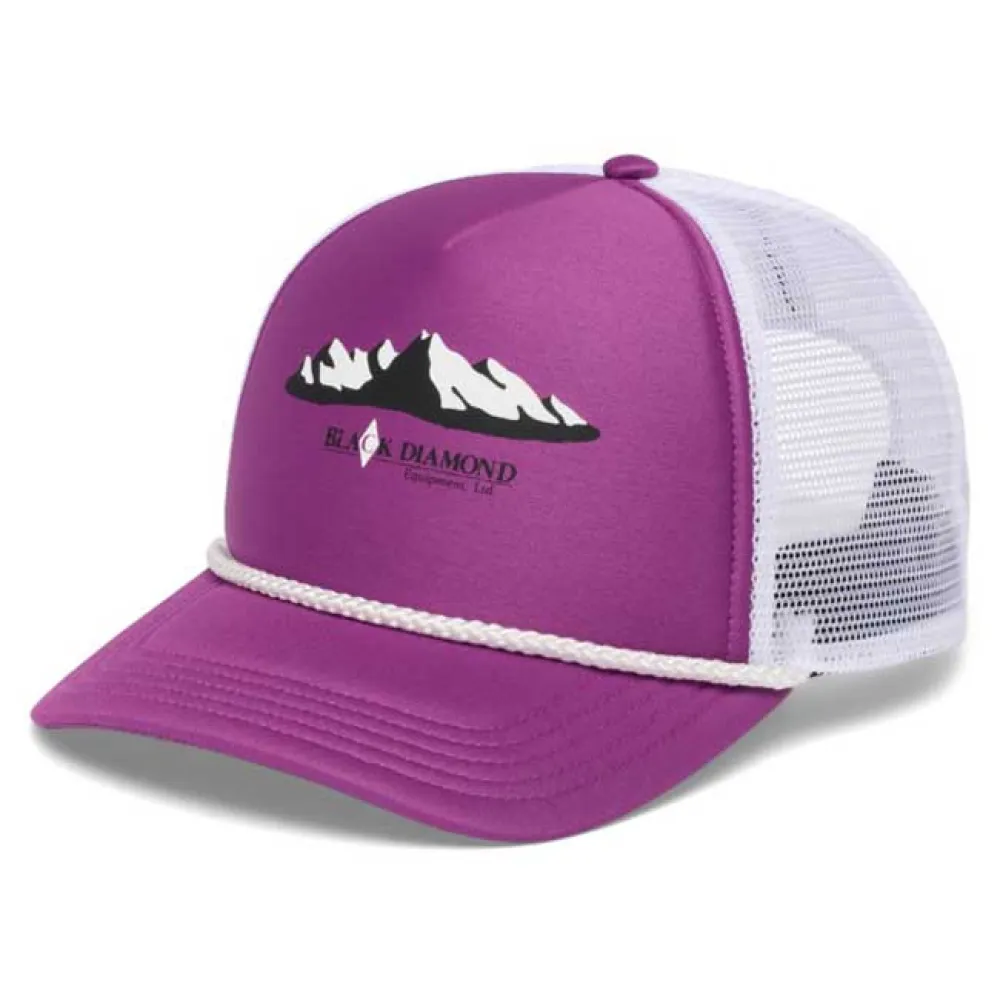 Diamond Flat Bill Trucker Pet Paars