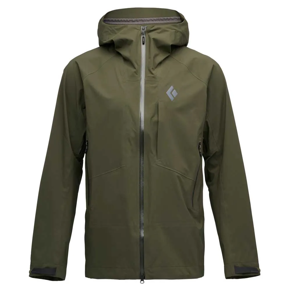 Diamond Highline Stretch Shell Jas Dark Moss