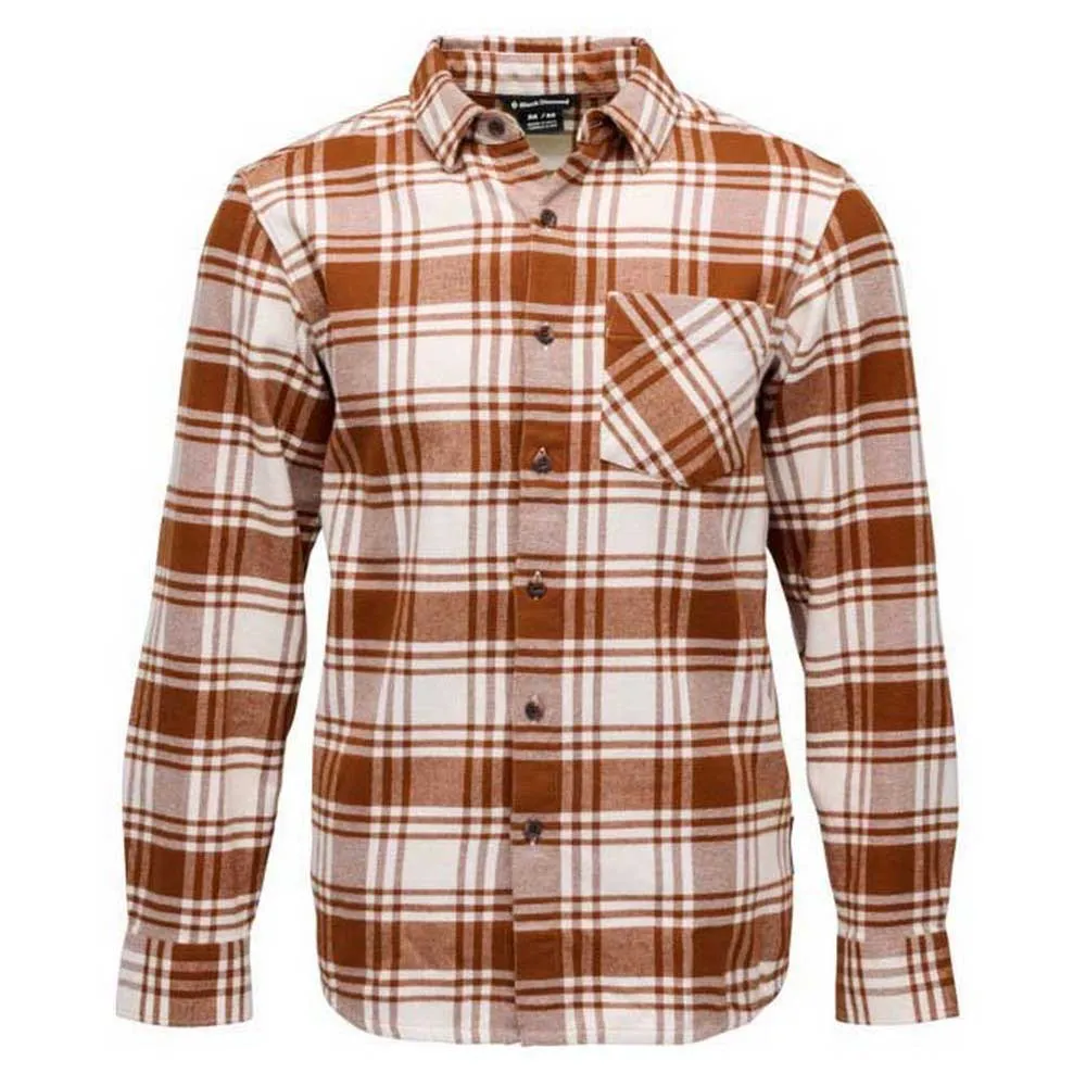 Diamond Project Flannel Overhemd Met Lange Mouwen Wit