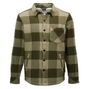 Diamond Project Lined Flannel Overhemd Met Lange Mouwen Dark Moss / Psmk