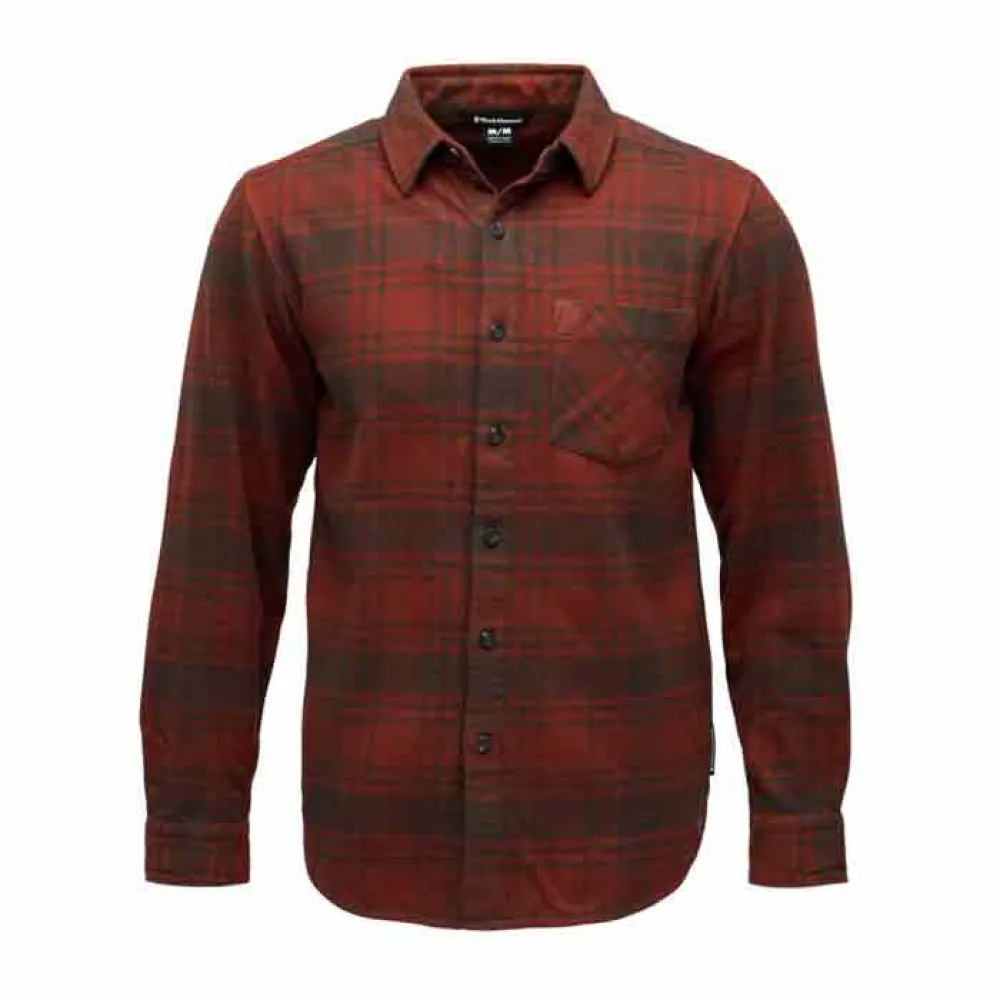 Diamond Project Flannel Overhemd Met Lange Mouwen Rood