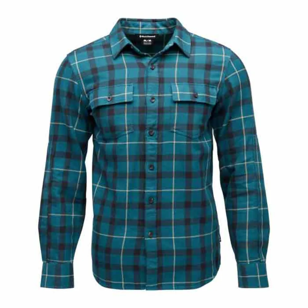 Diamond Project Twill Overhemd Met Lange Mouwen Cloud / Charcoal