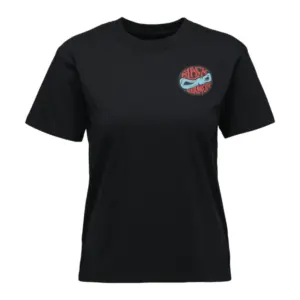 Diamond Rope Badge T-shirt Met Korte Mouwen Zwart