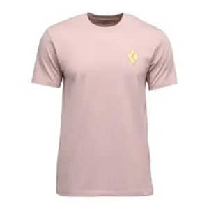 Diamond Shredded T-shirt Met Korte Mouwen Pale Mauve