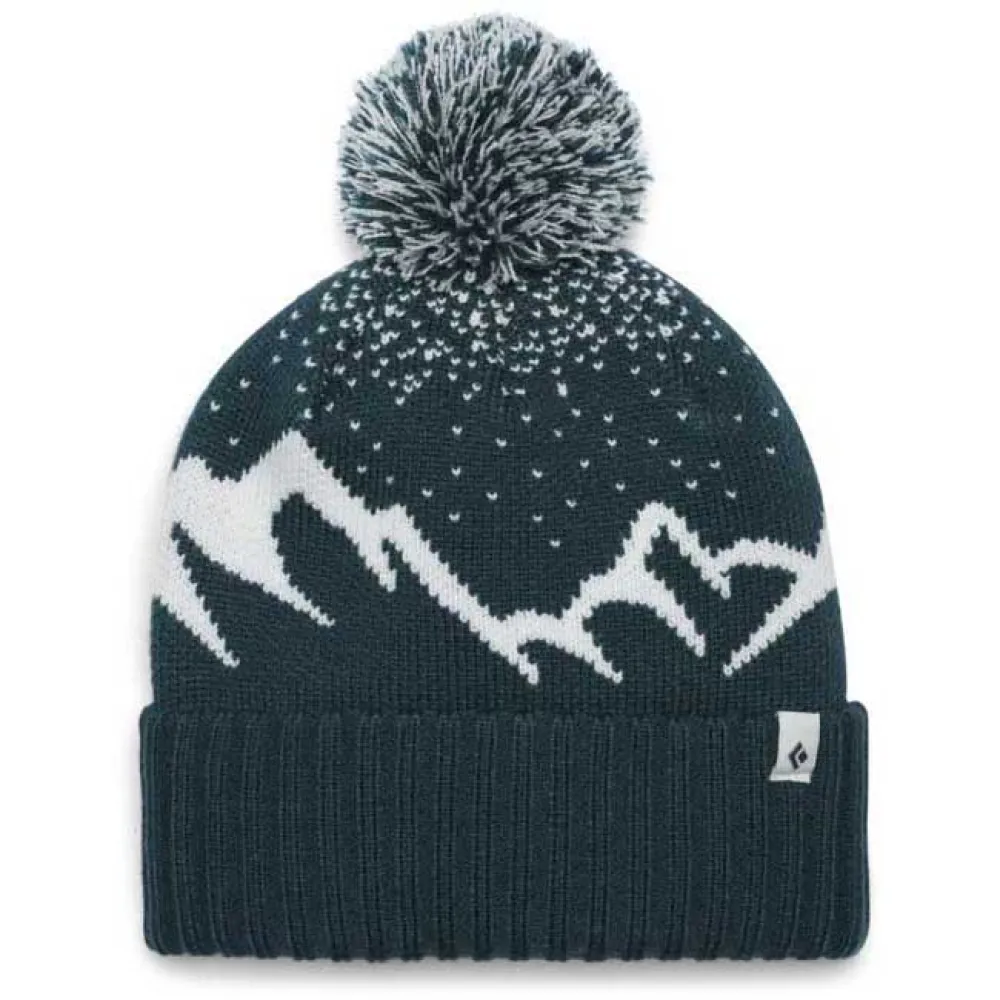 Diamond Tom Pom Muts Wit