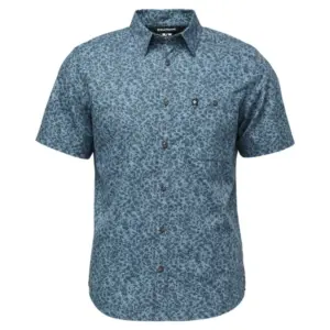 Diamond Wingate Overhemd Met Korte Mouwen Charcoal Bd Glyphs