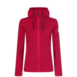 Rock Experience Berna M Fleece Met Kap Viva Magenta Melange