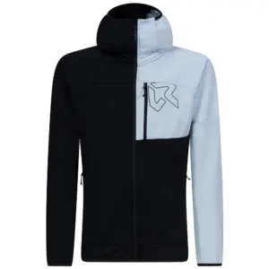 Rock Experience Kobra Fleece Met Volledige Rits 0208 Caviar / 1226 Arctic Ice