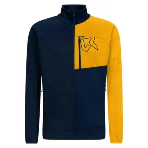 Rock Experience Kobra Mock Neck Fleece Met Volledige Rits Goud