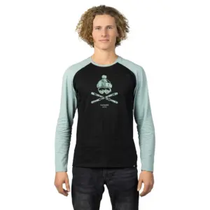 Hannah Hanes T-shirt Met Lange Mouwen Antraciet