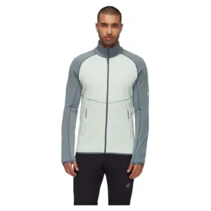 Mammut Aconcagua Fleece Met Volledige Rits Zilver