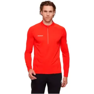 Mammut Aenergy Fl Half Rits Lange Mouw T-shirt Rood