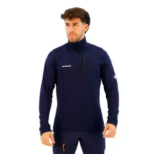 Mammut Aenergy Light Fleece Met Halve Rits Blauw