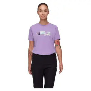 Mammut Mountain 3308m T-shirt Met Korte Mouwen Lavandin