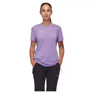 Mammut Tree Wool Fl T-shirt Met Korte Mouwen Lavandin Melange
