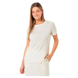 Super.natural Casual Rib Bio T-shirt Met Korte Mouwen Wit