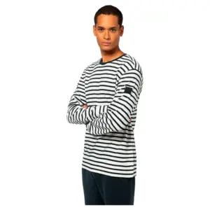 Super.natural Solution Stripe Bio Trui Marineblauw