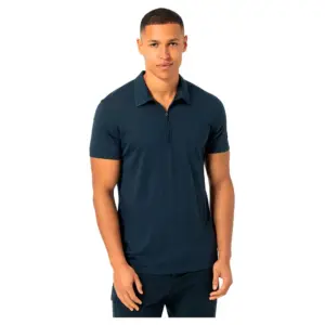 Super.natural Zip Korte Mouw Poloshirt Blueberry